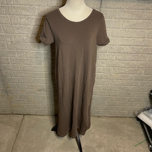 J.jill Pure Jill Affinity V-back Maxi‎ Dress In Shale medium - Picture 2 of 6